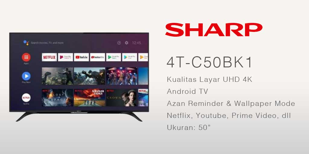smart tv terbaik SHARP