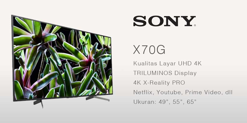 smart tv terbaik UHD 4K Sony