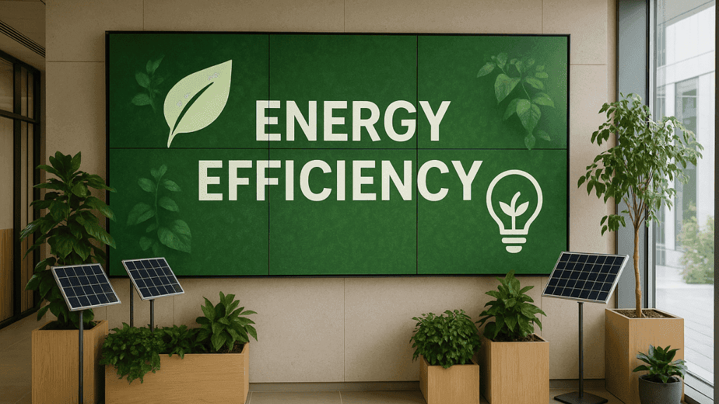 video wall hemat energi