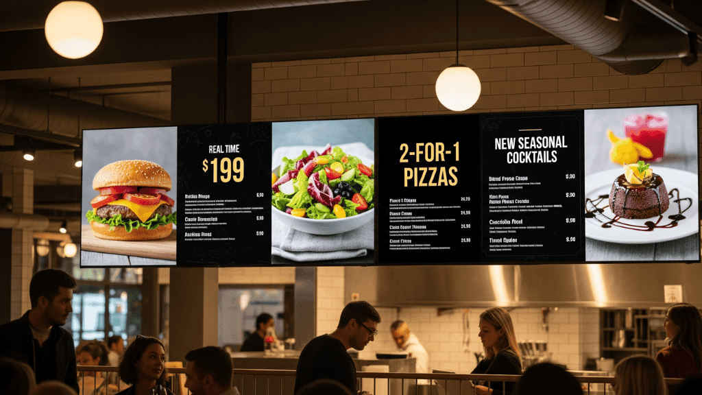 digital signage restaurant
