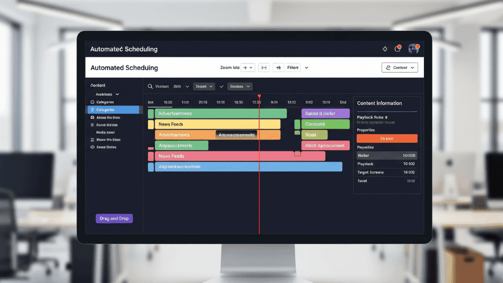 digital signage scheduling