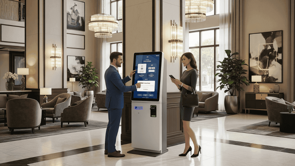 kiosk check in hotel