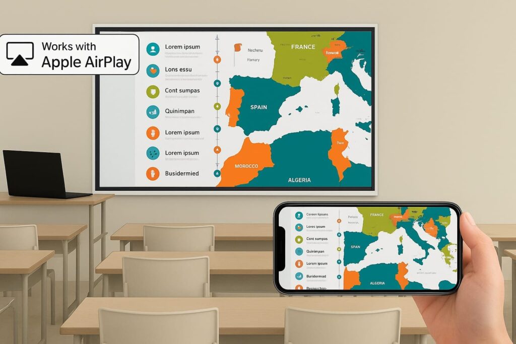 Interactive whiteboard - airplay2