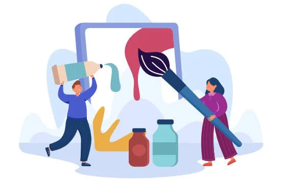 Pilih warna custom kiosk yang diinginkan