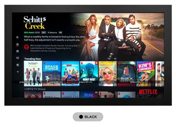jual tv touchscreen warna hitam