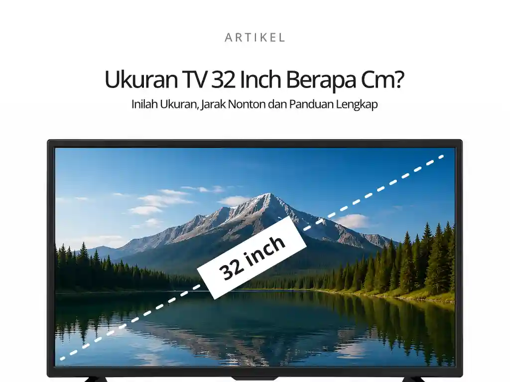 ukuran tv 32 inch berapa cm? Berikut panduan lengkapnya